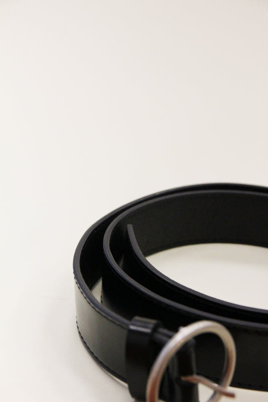 ZONI Black Circle Ring Belt