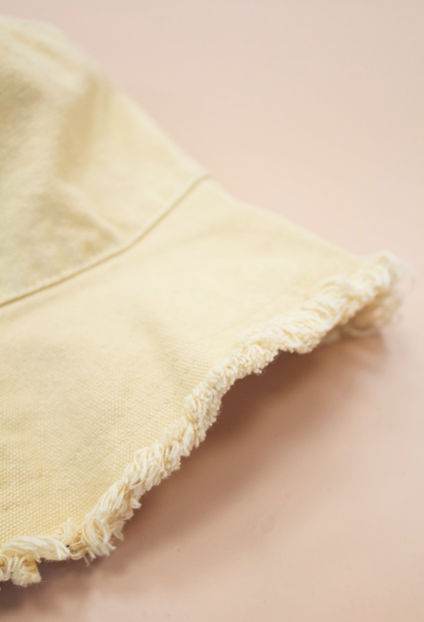 EVA Yellow up-cycled cotton hat