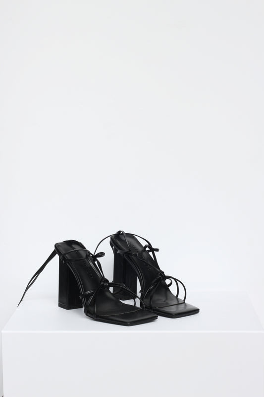 MARA Heeled Sandal, Black